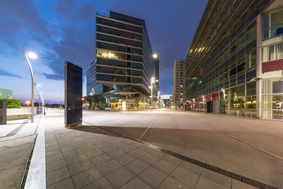 Donau city by the austria convention center wien at night