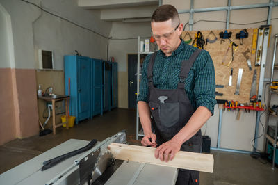 Man working at workshop