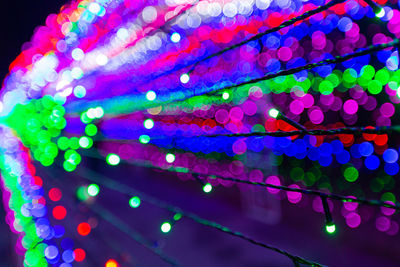 Close-up of multi colored lights