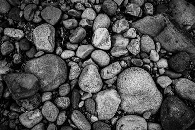 Full frame shot of stones