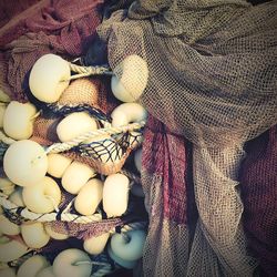 Full frame shot of fishing net