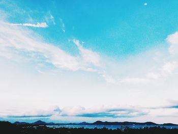 Low angle view of sky over land