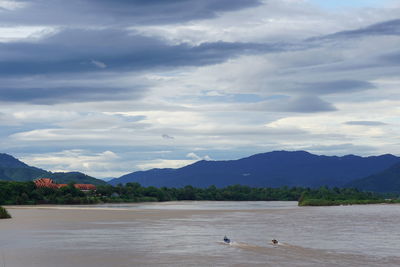 Scenic view of mekong river 