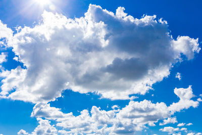 Low angle view of clouds in sky