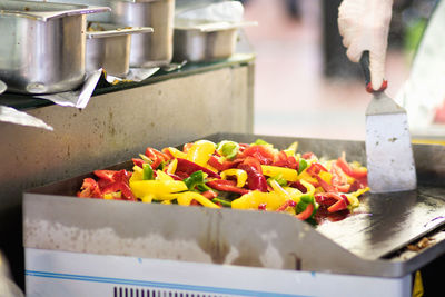 Close-up of food on table in restaurant