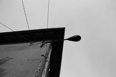 Low angle view of built structure against clear sky