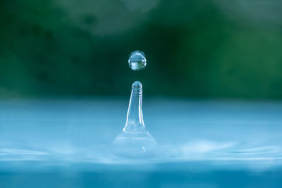 Close-up of glass of water