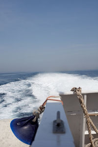 View of boats in sea