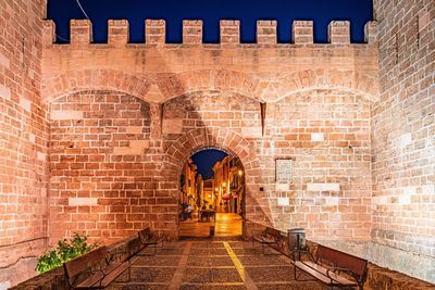 Sunset in alcudia town, mallorca, spain