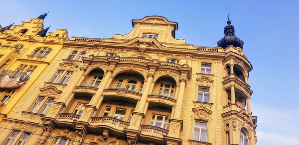 Low angle view of historical building against sky