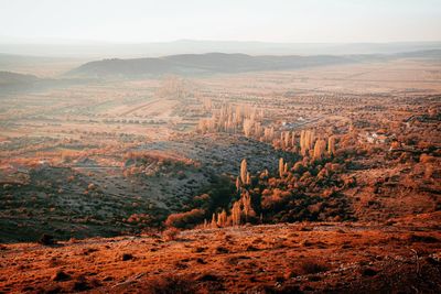 High angle view of landscape