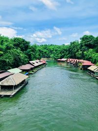 Scenic view of river against sky