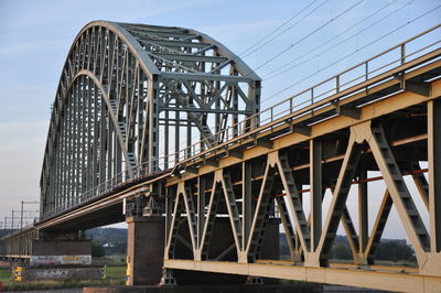 Low angle view of bridge against sky