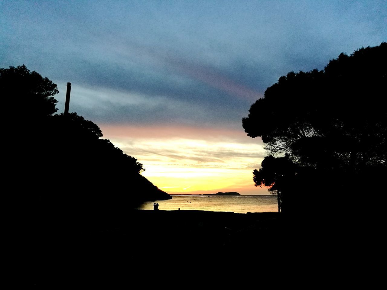 SCENIC VIEW OF SILHOUETTE TREES AGAINST SKY