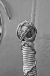 Close-up of tied up