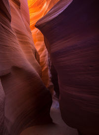 Low angle view of rock formation