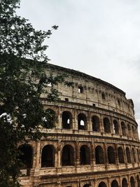 Low angle view of old ruin