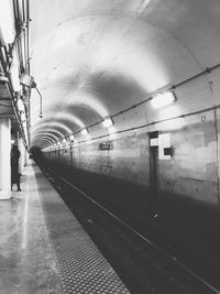 Railroad station platform