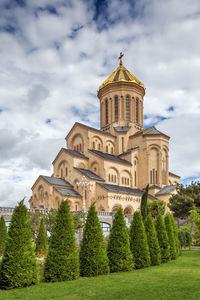 Holy trinity cathedral of tbilisi commonly known as sameba is cathedral of georgian orthodox church