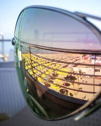 Close-up of boat against sky