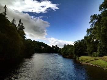 Scenic view of river against sky