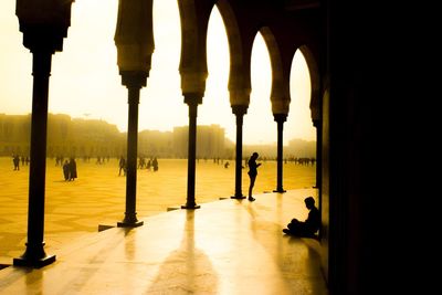 Sacred place with a sunset view