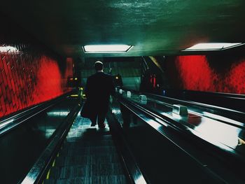 Train at subway station