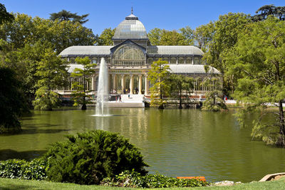 View of building by lake