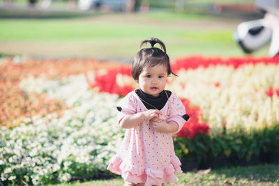 Cute girl at park