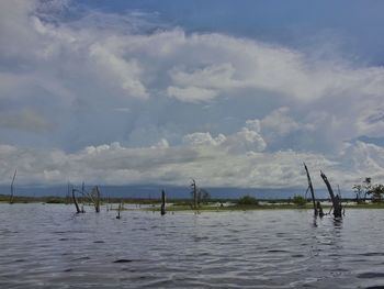 Scenic view of sea against sky
