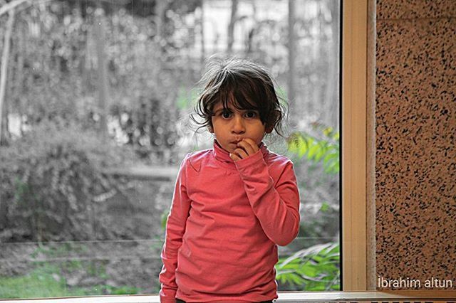 PORTRAIT OF A BOY LOOKING AT CAMERA