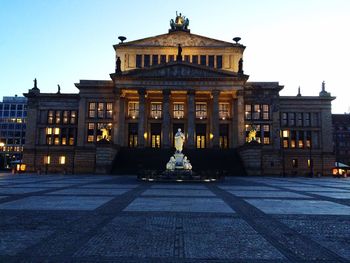 Low angle view of historical building