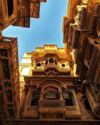 Low angle view of buildings against sky