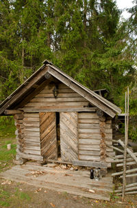Built structure with trees in background