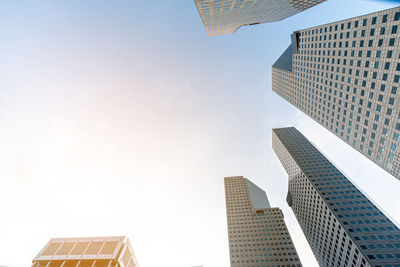 Low angle view of buildings against sky