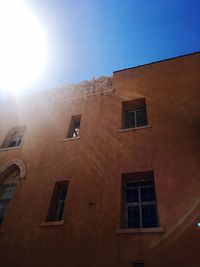 Low angle view of building against clear sky