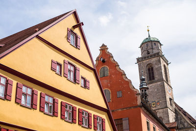 Building and church against sky