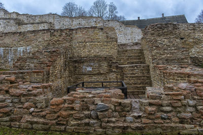 Low angle view of old building