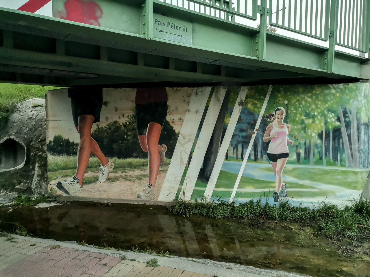 architecture, built structure, water, women, adult, men, day, lifestyles, bridge, full length, nature, two people, leisure activity, female, plant, outdoors, togetherness, standing, building exterior