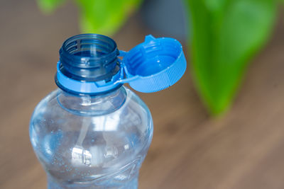 Close-up of water bottle