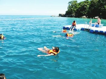 People in swimming pool