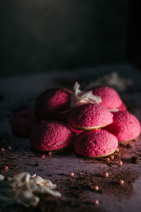 Close-up of fruits on table