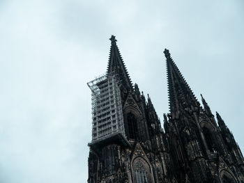 Low angle view of traditional building against sky