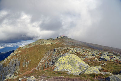 Scenic view of mountain against sky