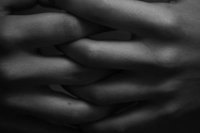 Detail shot of hands