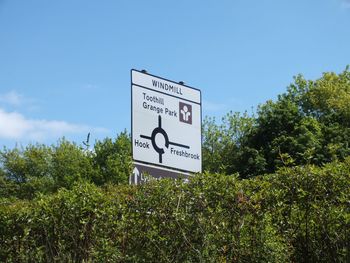 Information sign on plants