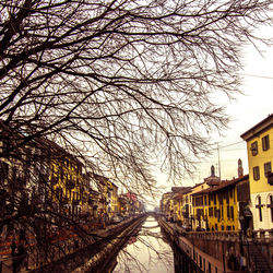 Canal along buildings