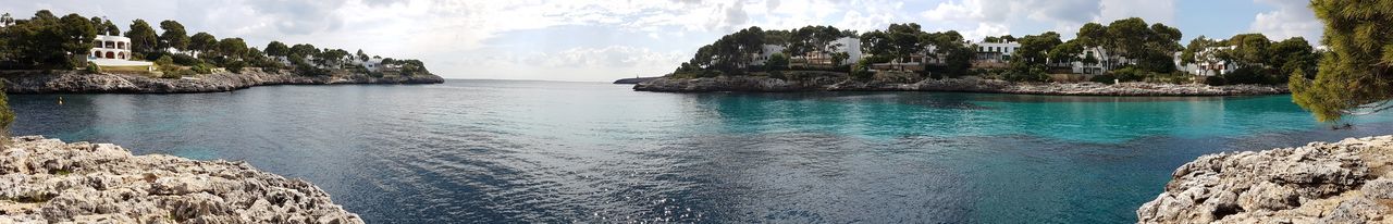 Panoramic view of sea against sky