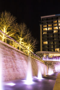 Light trails at night