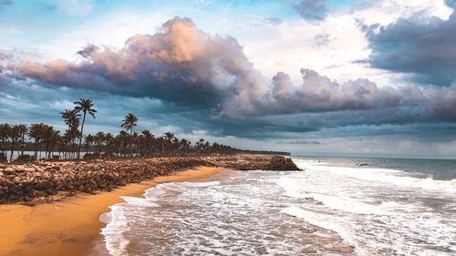 Scenic view of sea against sky